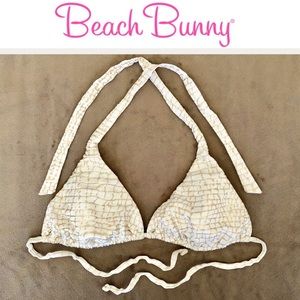 Beach Bunny giraffe print triangle bikini top